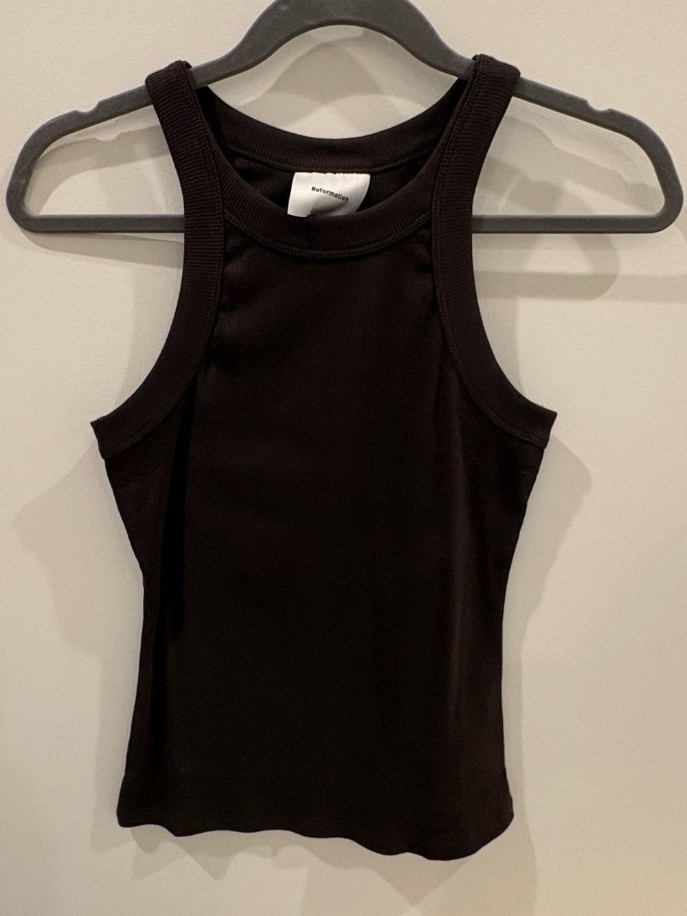 Reformation Brown Racerback Tank